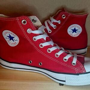 Converse Allstate high tops bright red men’s 9.5 Women’s 11.5